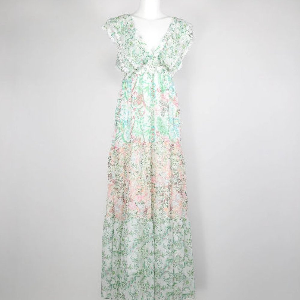 House of Harlow 1960 Floral Women's Maxi Dress small - Picture 2 of 4